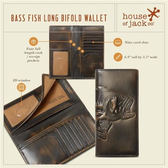Long Wallet For Men | Full Grain Leather with Hand Burnished Finish| Long Bifold - Picture 2 of 7